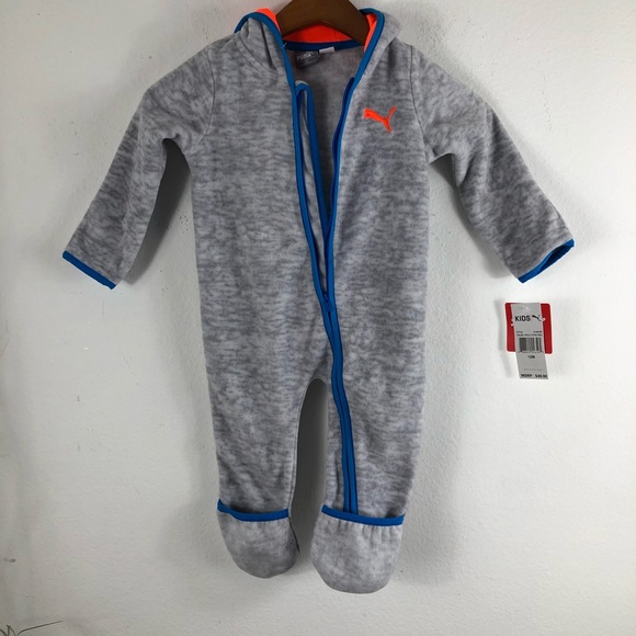 NWT PUMA ONE PIECE ZIP UP BABY BOY SIZE US 12 M - Picture 2 of 5